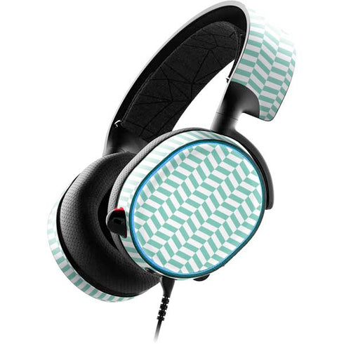 Blue White Chevron SteelSeries Arctis 3 Skin